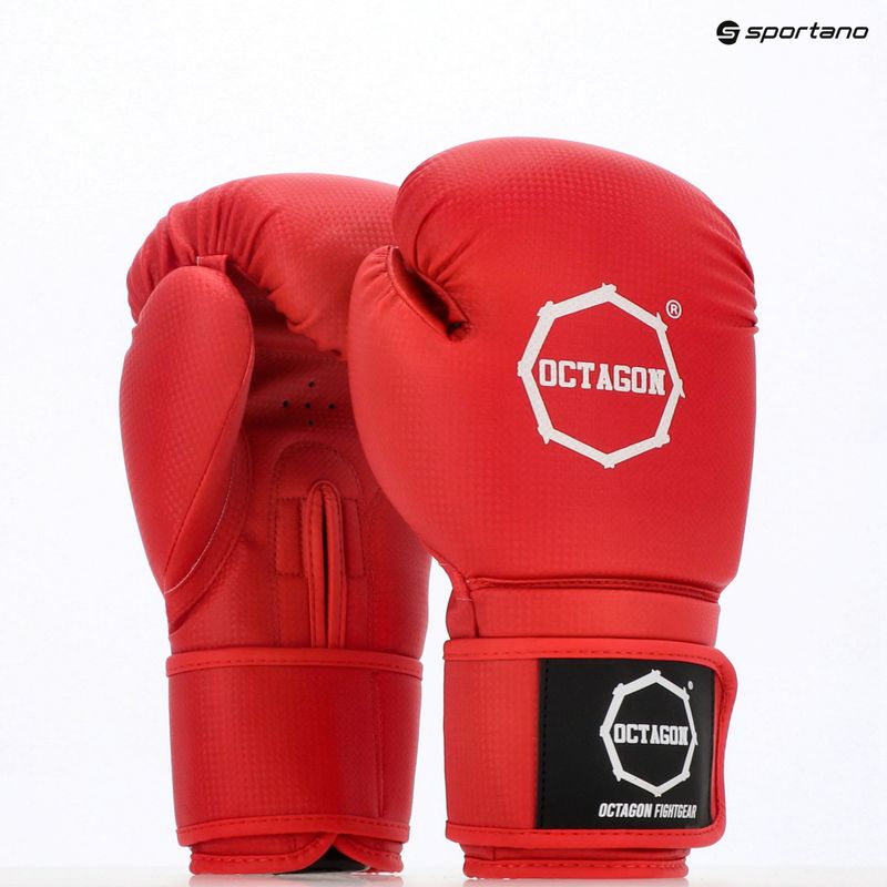 Octagon Kevlar red boxing gloves 5