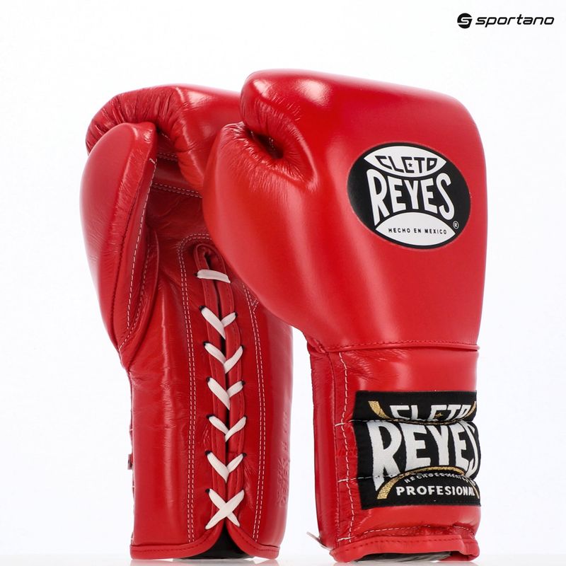 Cleto Reyes Lace Up Sparring boxing gloves red 3