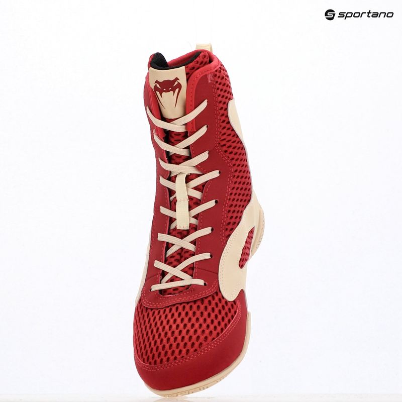 Men's boxing shoes Venum Contender Boxing ruby red/ivory 13