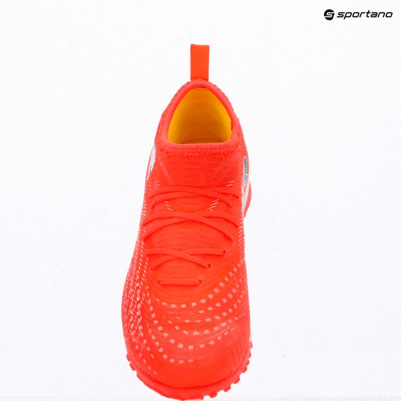 Football boots PUMA Future 9 Match TT + Mid Jr glowing red/puma white/puma black/puma silver 10