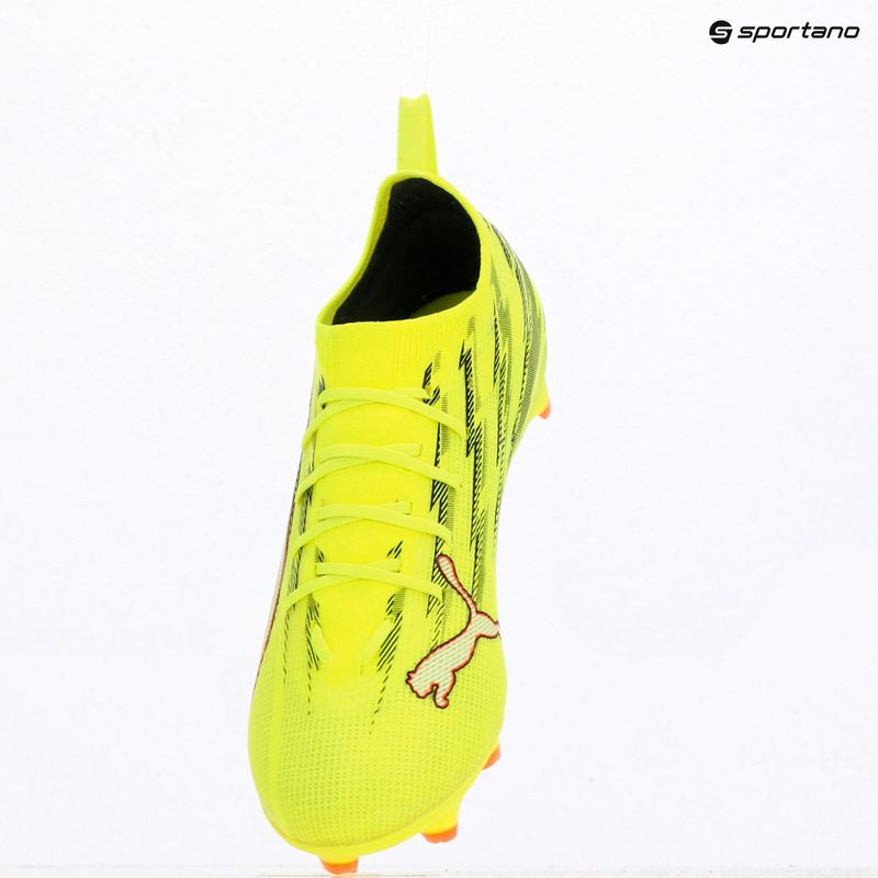 Football boots PUMA Ultra 6 Pro Jr FG/AG yellow alert/puma black/glowing red/lime squeeze 9