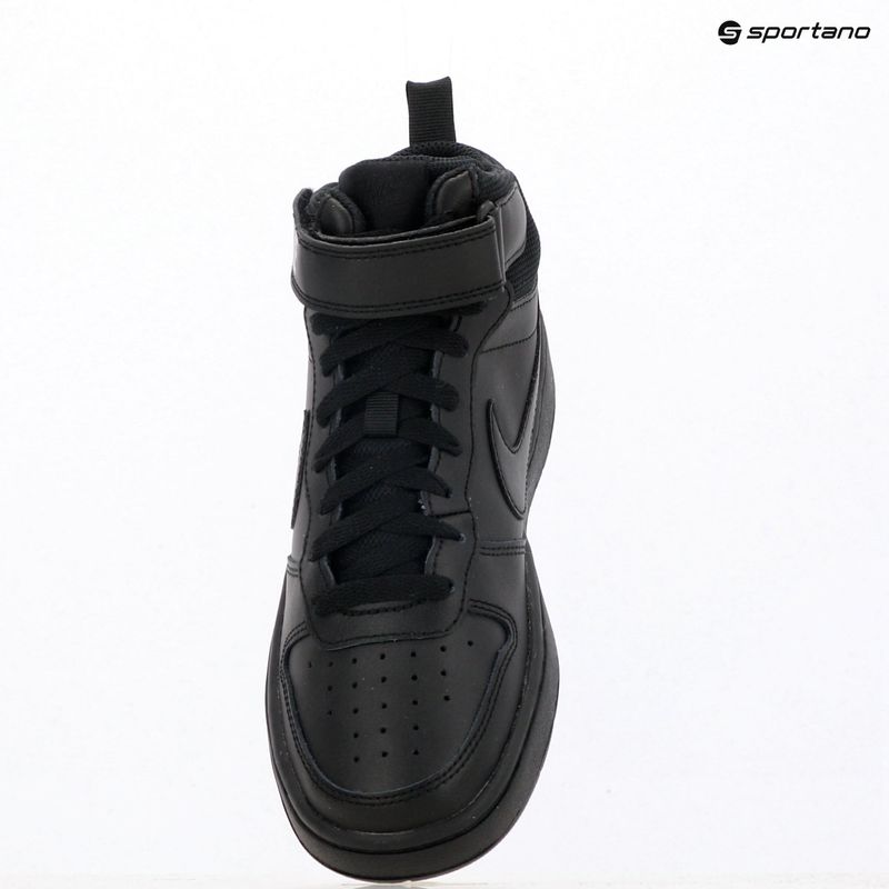 Children's shoes Nike Court Borough Mid 2 black/black/black 10