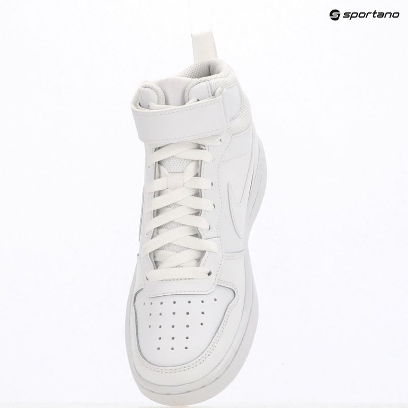 Children's shoes Nike Court Borough Mid 2 white/white/white 10