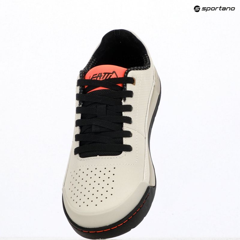Men's cycling platform shoes Leatt Flat 2.0 cream white 9
