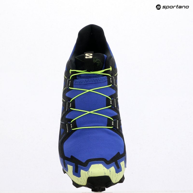 Men's running shoes Salomon Speedcross 6 bluing/black/acid lime 10
