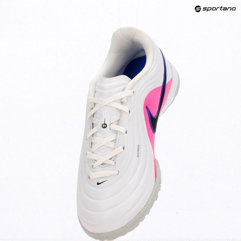 Children's football boots Nike Tiempo Maestro Academy Jr TF white/racer blue/pink blast/black 11