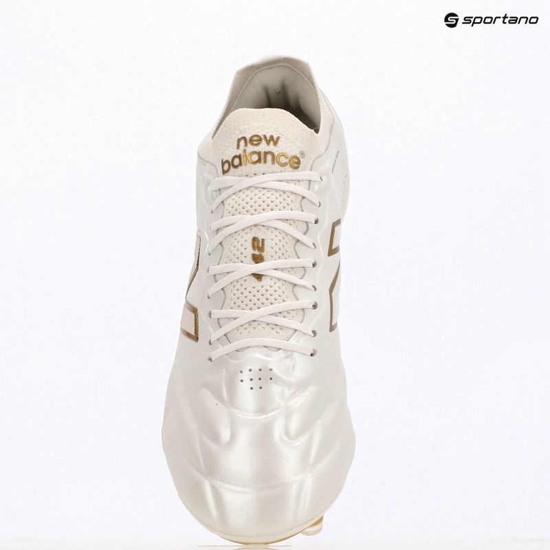 Football boots New Balance Elite V3 FG sea salt multi/gold metallic 9
