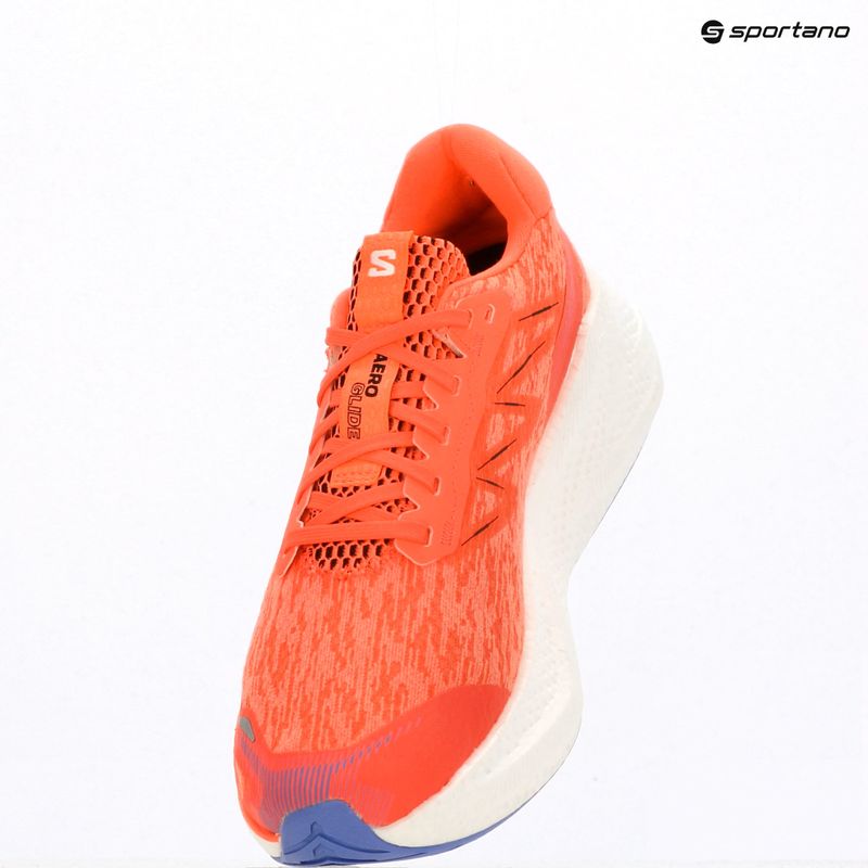 Men's running shoes Salomon Aero Glide 4 neon flame/white/persia 9