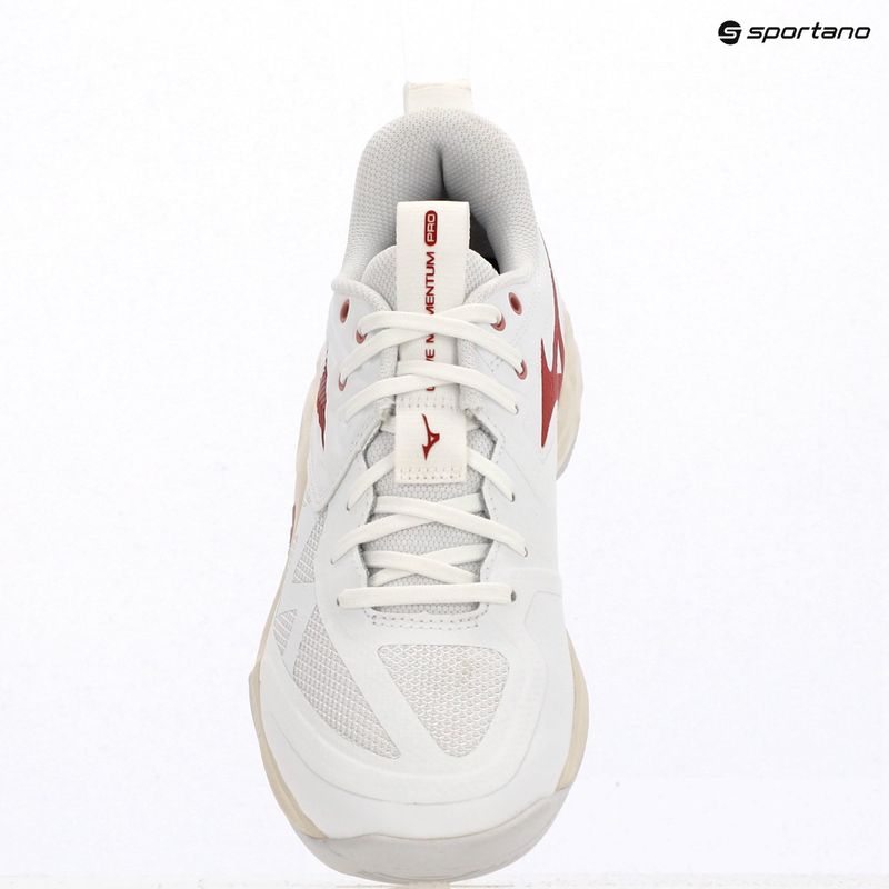 Women's volleyball shoes Mizuno Wave Momentum Pro white/rose elegance/lava falls 9