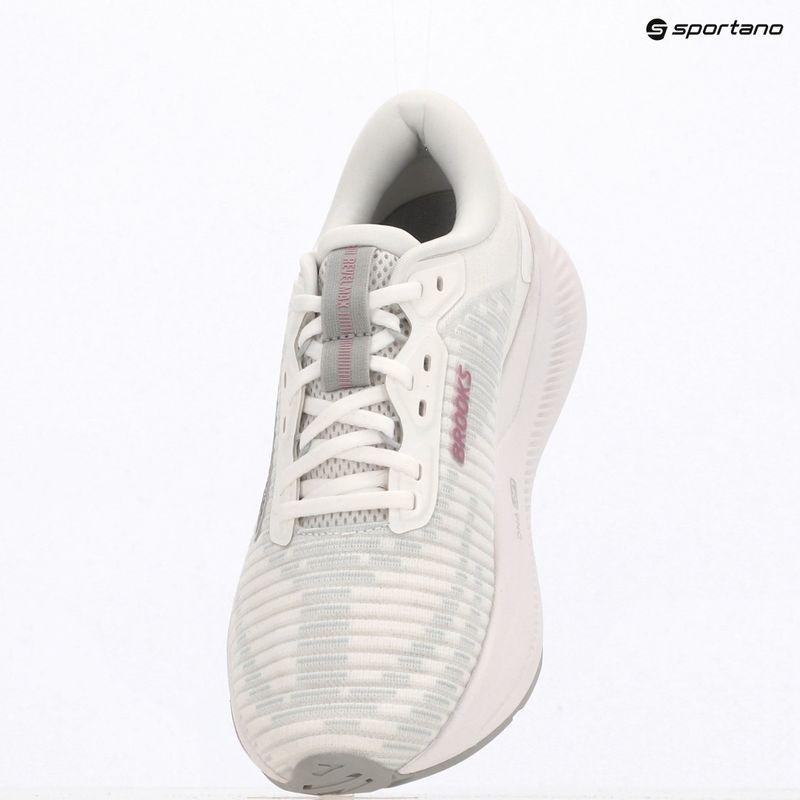 Women's running shoes Brooks Revel Max white/harbor mist/metallic 10