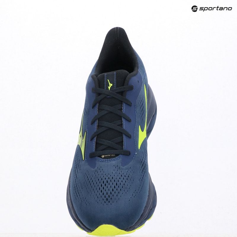Men's running shoes Mizuno Wave Serene 2 GTX estate blue/lightning yellow 14