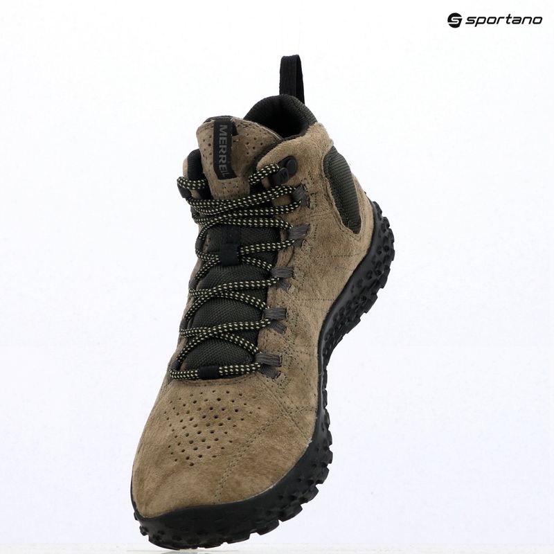Men's barefoot shoes Merrell Wrapt Mid WP olive/black 9