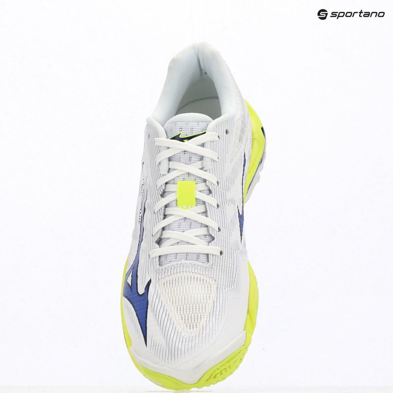 Volleyball shoes Mizuno Wave Lightning Elite white/lighting yellow/dazzling blue 9