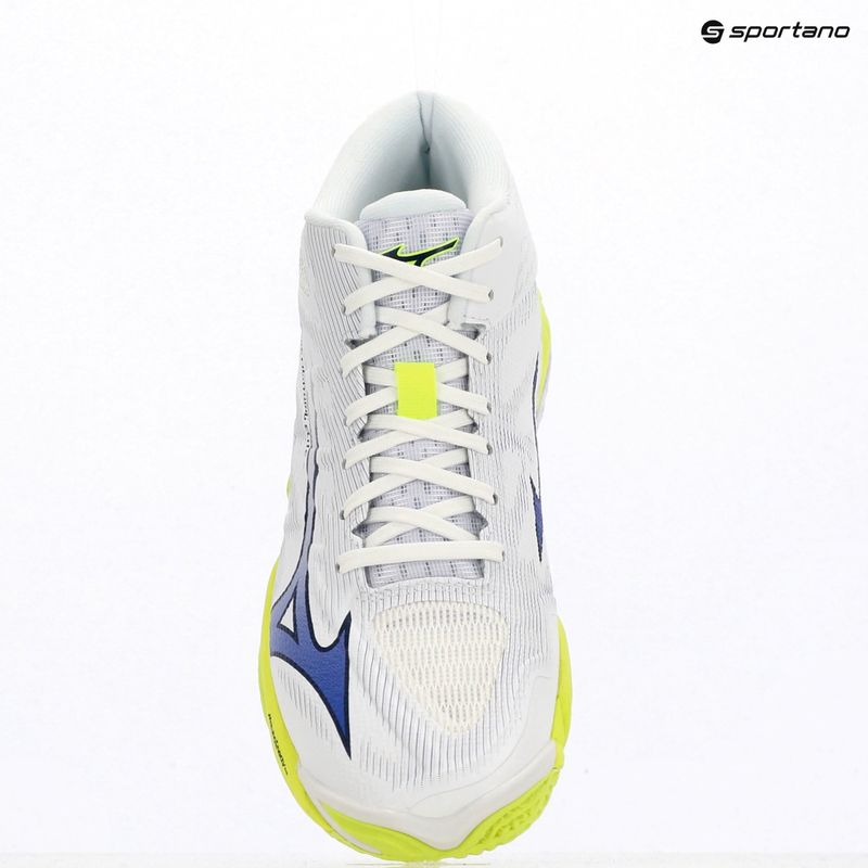 Volleyball shoes Mizuno Wave Lightning Elite Mid white/lighting yellow/dazzling blue 9