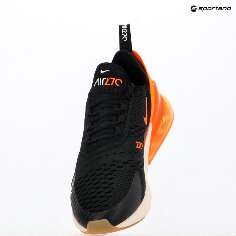 Men's shoes Nike Air Max 270 black/bright crimson/total orange 9
