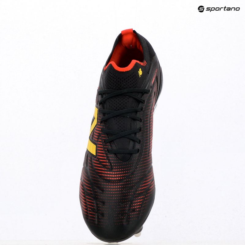 Football boots New Balance Tekela Elite Low V5 SG black 100/punch yellow/fire cracker 9
