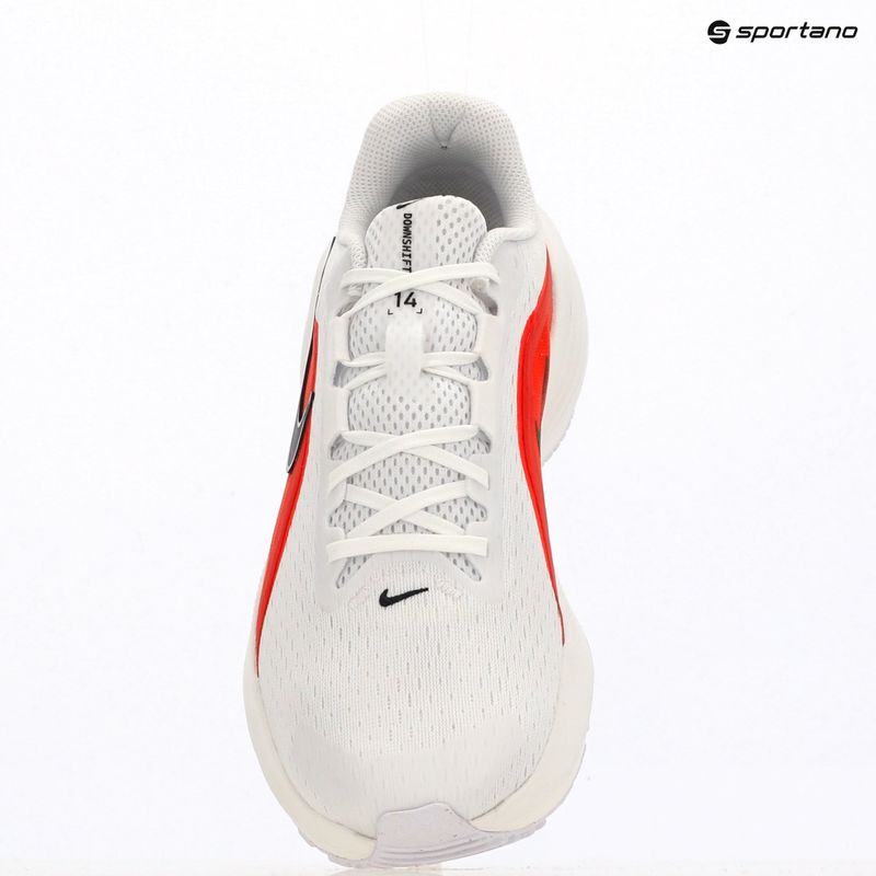 Men's running shoes Nike Downshifter 14 white/summit white/bright crimson/black 10