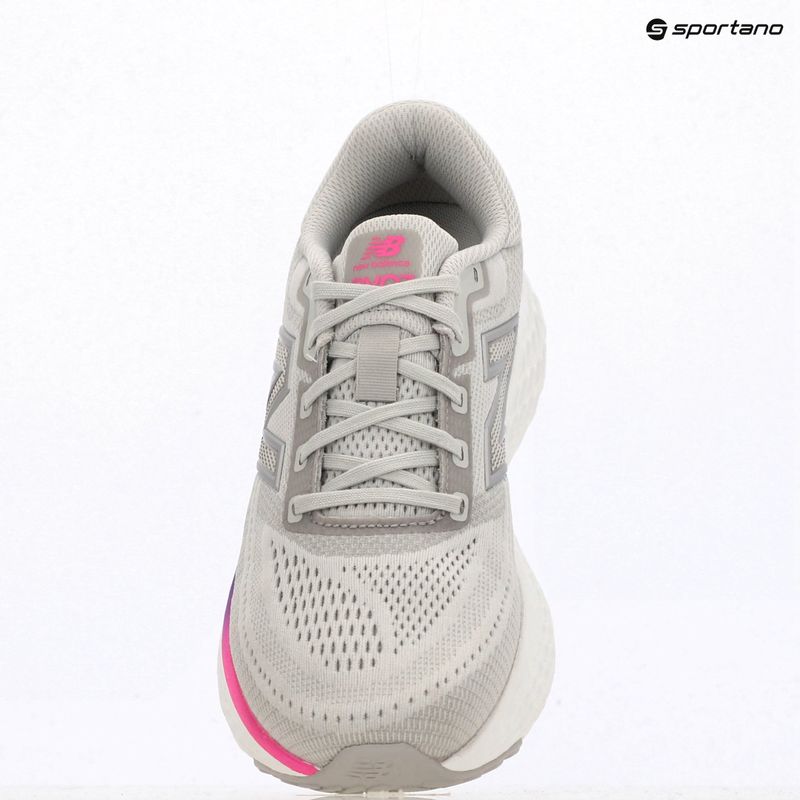 Women's running shoes New Balance Fresh Foam Evoz V4 grey matter/pink heat/blue oyster 9