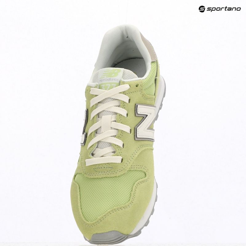 Women's shoes New Balance 373's V2 dry lime/dark silver metallic 9
