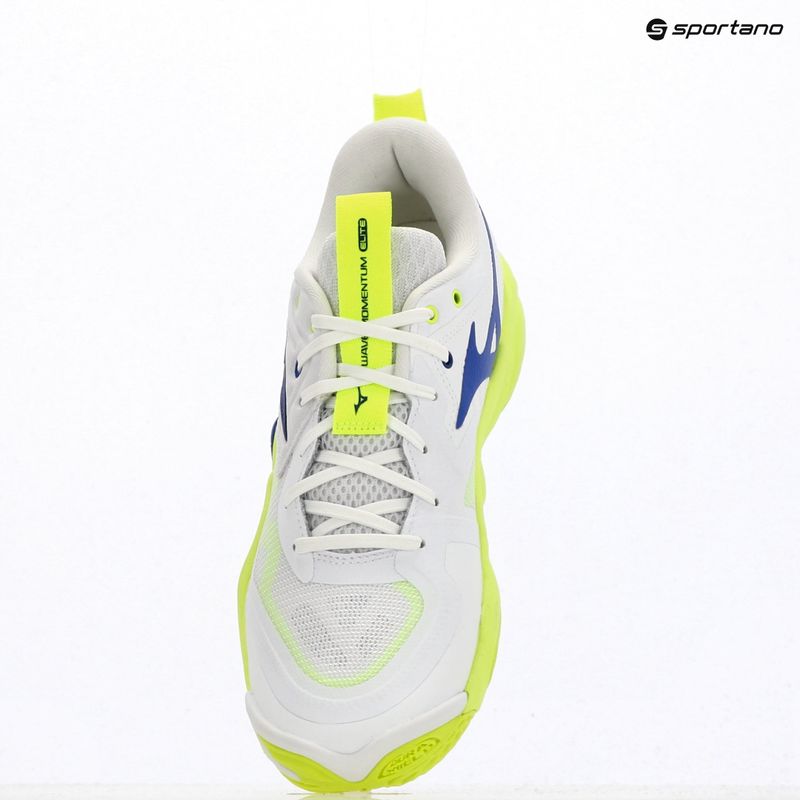 Volleyball shoes Mizuno Wave Momentum Elite white/lightning yellow/dazzling blue 12