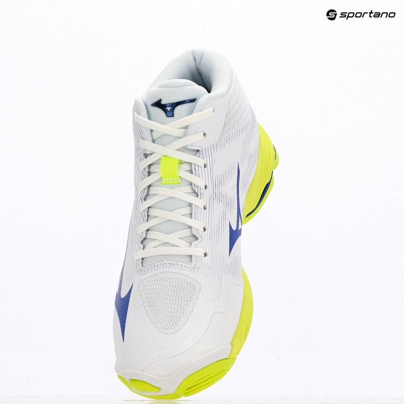 Volleyball shoes Mizuno Wave Lightning Pro Mid white/lighting yellow/dazzling blue 9
