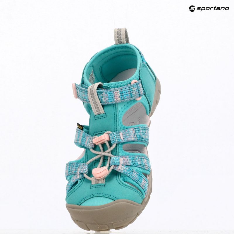 Junior's sandals KEEN Seacamp II CNX bright aqua/giggle pink 14