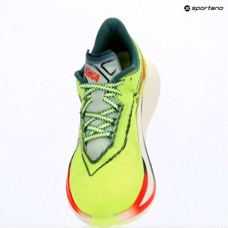 Running shoes HOKA Cielo X1 3.0 neon yuzu/thyme 18