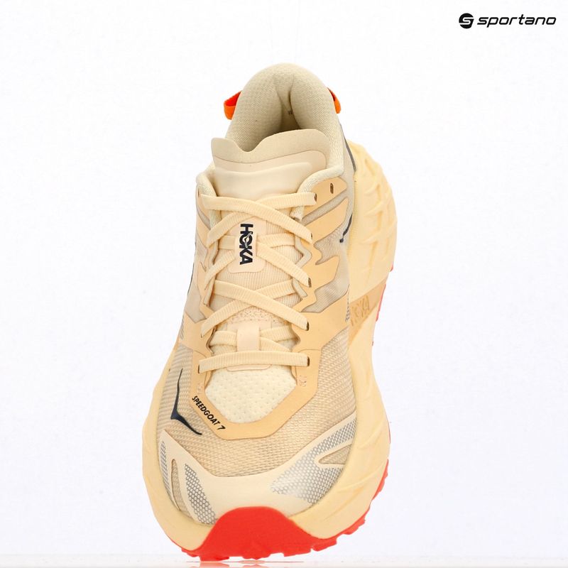 Women's running shoes  HOKA Speedgoat 7 vintage yellow/neon flame 8