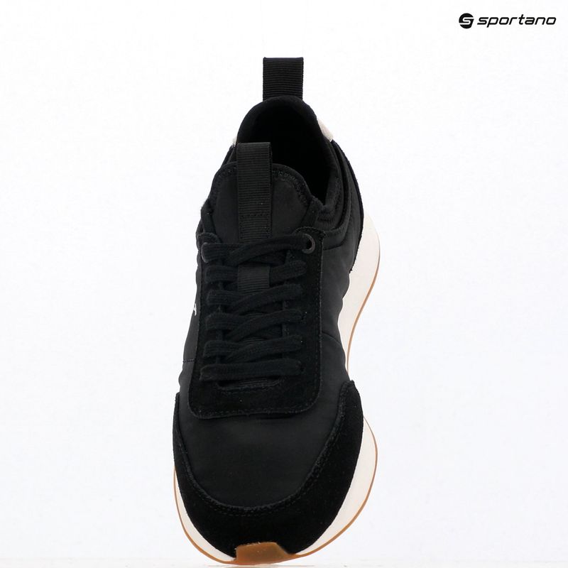 Women's shoes Calvin Klein YW0YW02060 Retro Runner Sock Laceup Mix Mat black/bright white 9