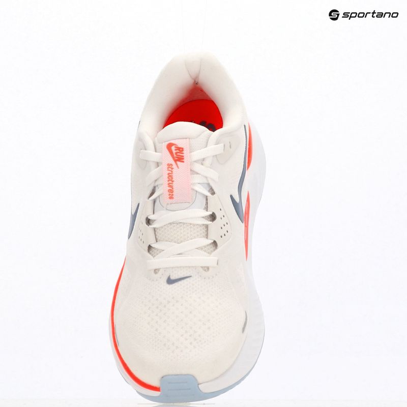 Women's running shoes Nike Structure 26 white/hot lava/hydrogen blue/ashen slate 15