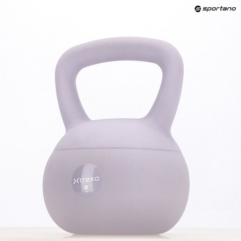 Soft kettlebell XTREXO 8 kg purple 9