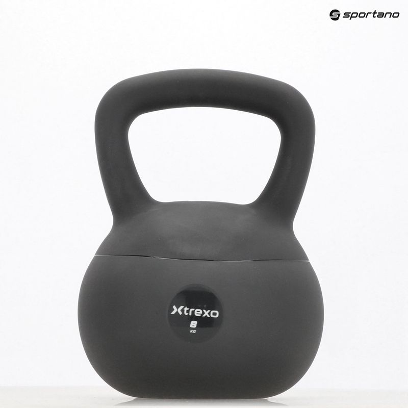 Soft kettlebell XTREXO 8 kg grey 9
