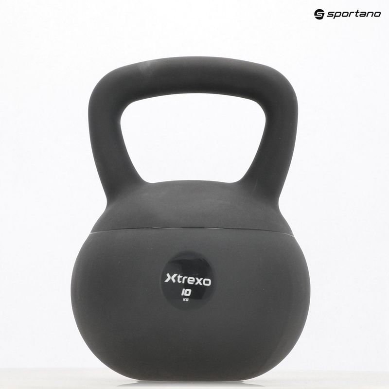 Soft kettlebell XTREXO 10 kg grey 9