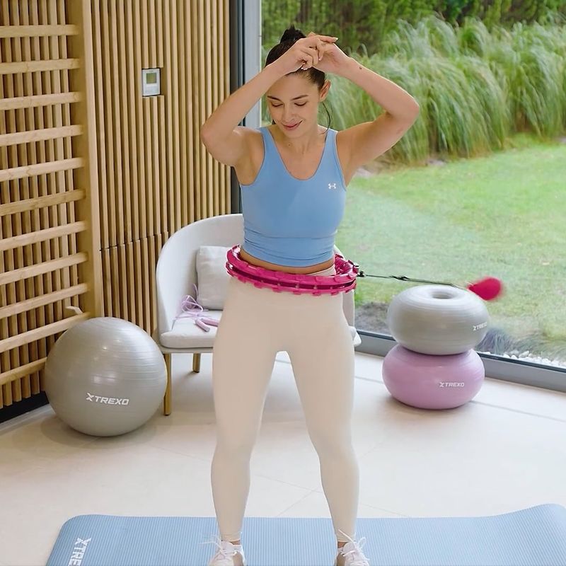 XTREXO hula hoop with weight TXO-B4Z036-GN blue 10