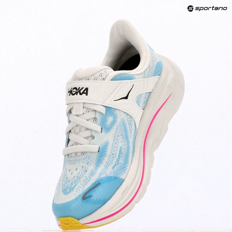 Children's running shoes HOKA Clifton 10 frost/soaring blue 10