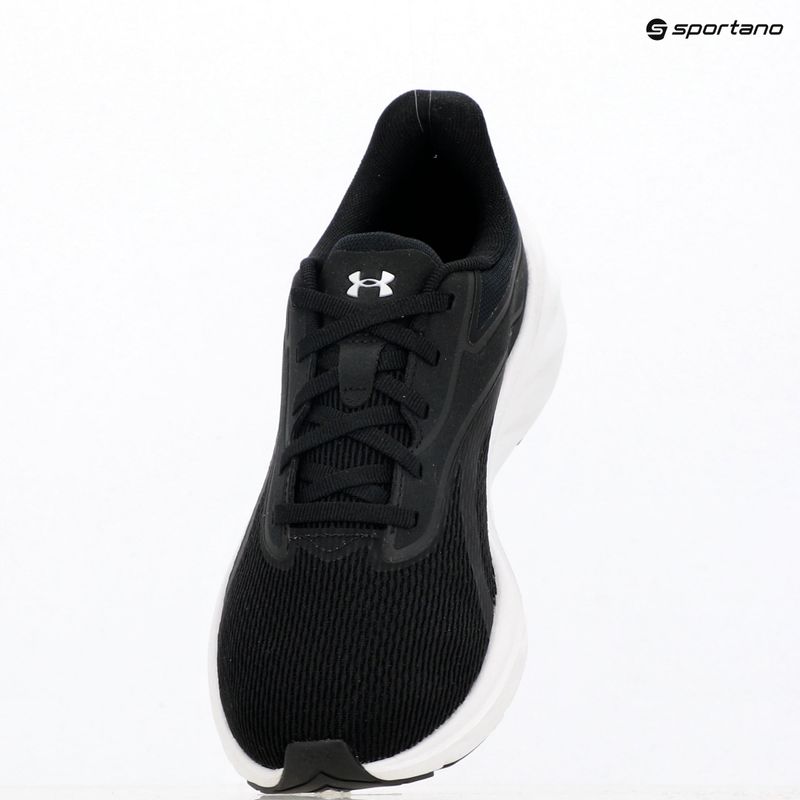 Women's running shoes Under Armour Ascend black/black/metallic silver 3