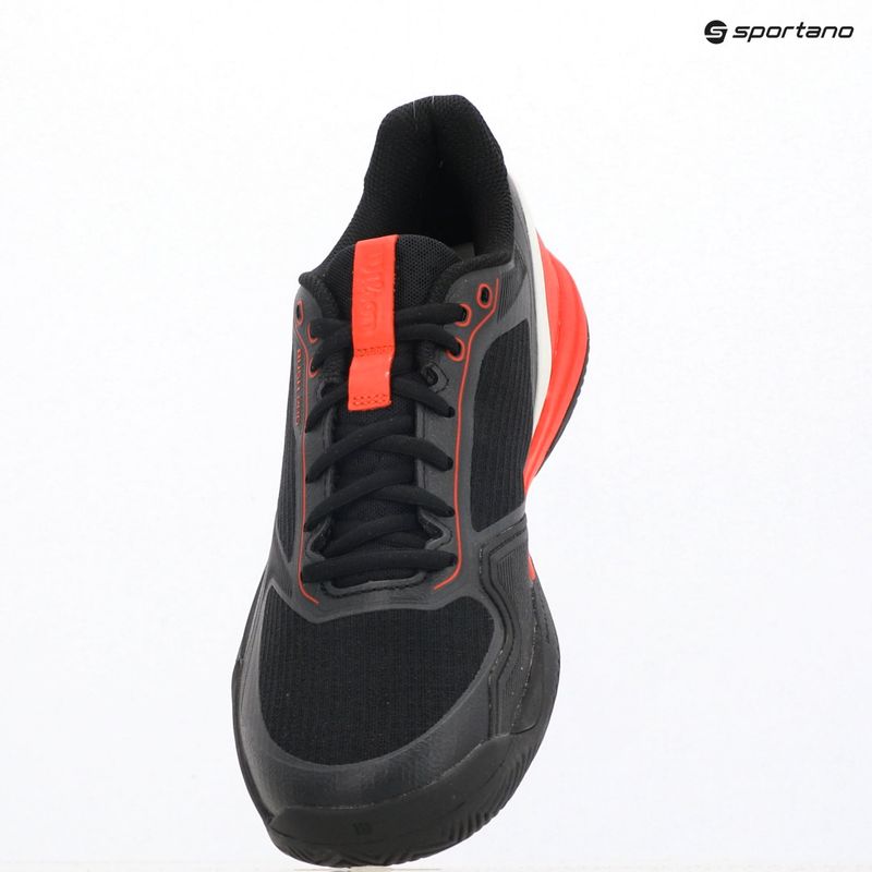 Men's tennis shoes Wilson Rush Pro 5 black/infrared/white 9
