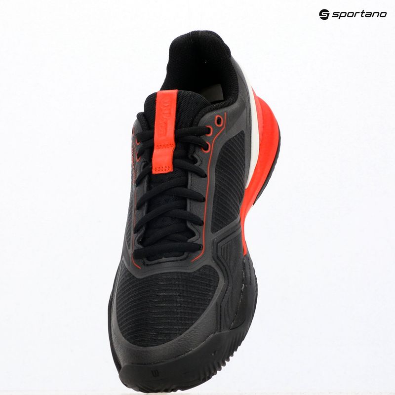 Men's tennis shoes Wilson Rush Pro 5 Clay black/infrared/white 11