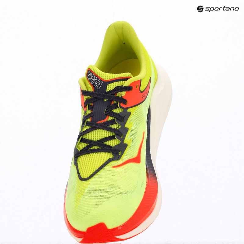 Running shoes HOKA Rocket X 3 neon yuzu/squid ink 10
