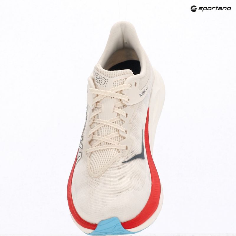 Running shoes HOKA Rocket X 3 alabaster/frost 10