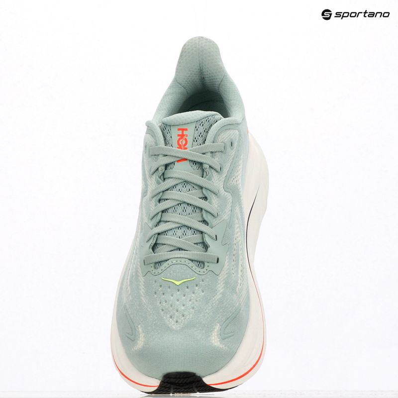 Men's running shoes HOKA Clifton 10 sage/neon flame 10