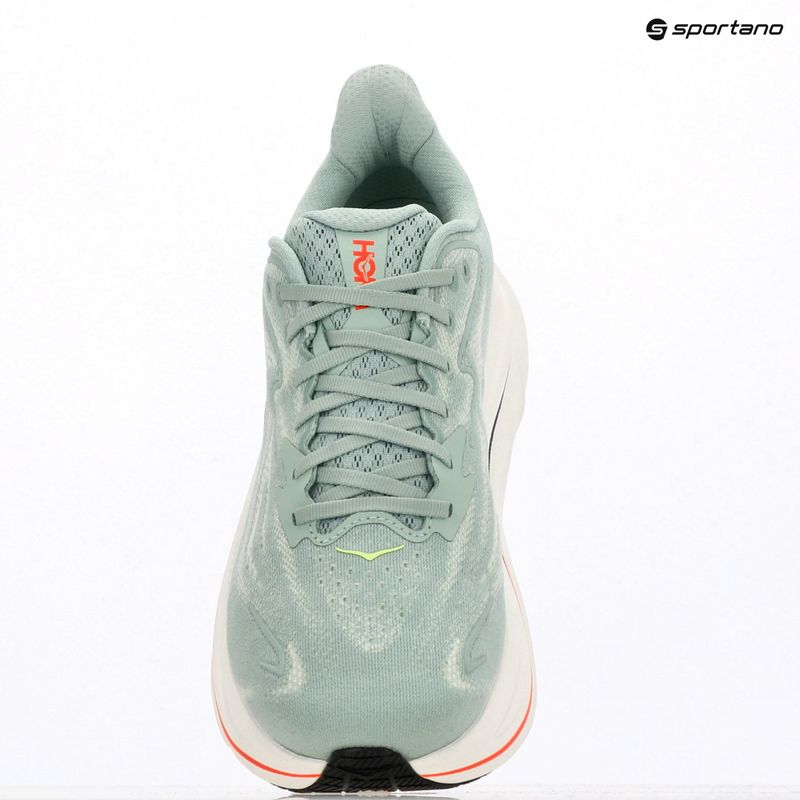 Men's running shoes HOKA Clifton 10 Wide sage/neon flame 10