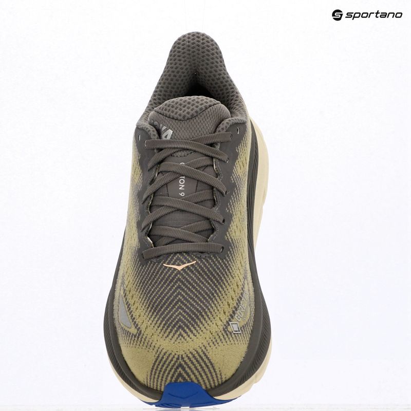 Men's running shoes HOKA Clifton 9 GTX gravel/eggshell 18