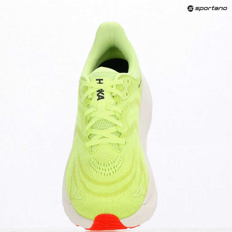 Men's running shoes HOKA Arahi 8 Wide neon yuzu/neon flame 9
