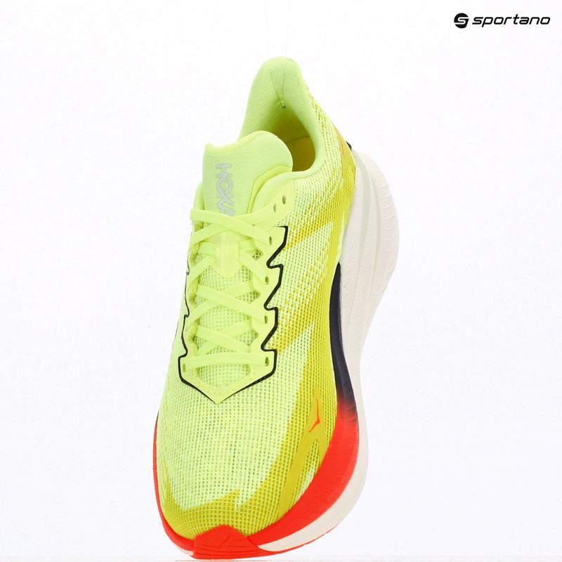 Men's running shoes Hoka Mach X 3 neon yuzu/squid ink 10
