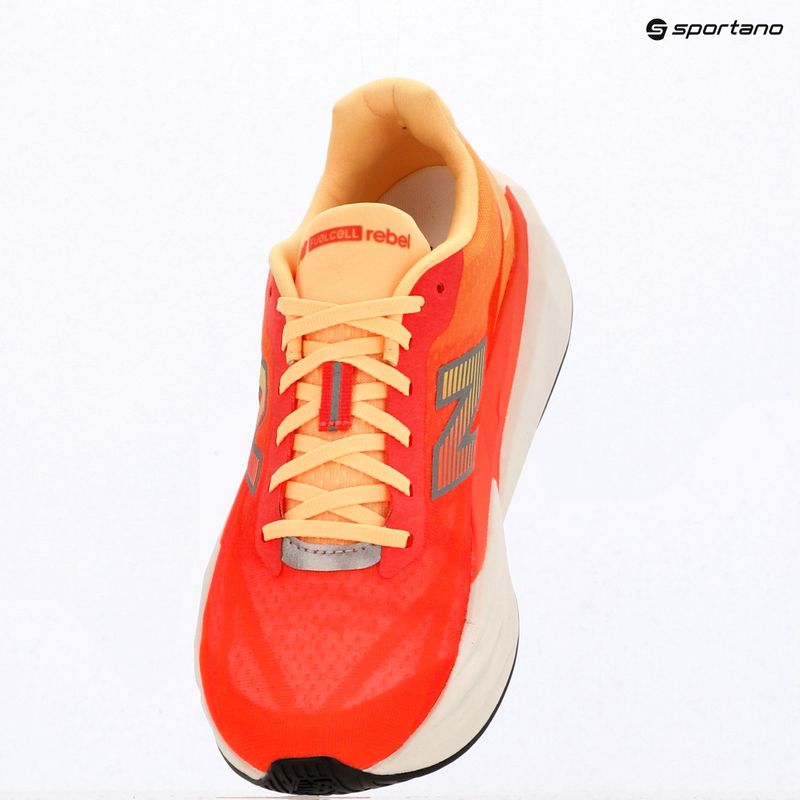 Men's running shoes New Balance FuelCell Rebel V5 tangerine heat/silver metallic 9