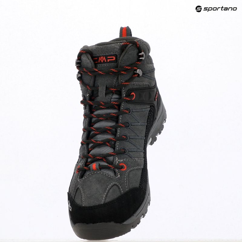 Junior's trekking boots CMP Rigel Mid Wp grey/ferrari 9