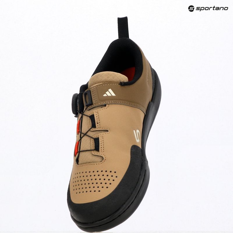 Men's adidas platform cycling shoes FIVE TEN Freerider Pro Boa cardboard/off white/core black 9