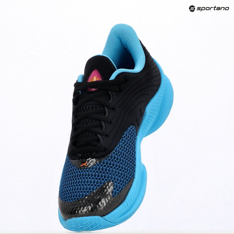 Basketball shoes Under Armour Curry Splash 26 black/blue blur/blaze orange 9