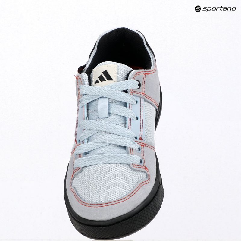 Women's adidas platform cycling shoes FIVE TEN Freerider crystal sky/off white/core black 9